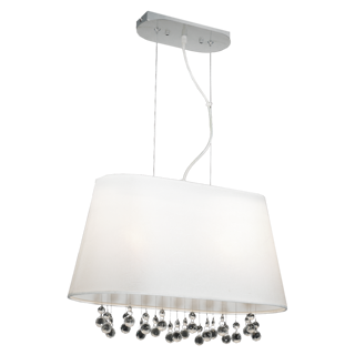 Bellini loftslampe i hvid/krom fra Design by Grönlund